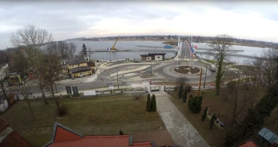 Budowa mostu zwodzonego w Gdańsku Sobieszewie