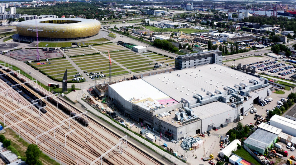Budowa nowej hali AMBEREXPO