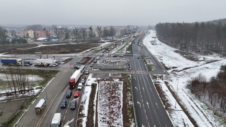 Budowa ronda u zbiegu ulic Kartuskiej i Nowatorów zakończona